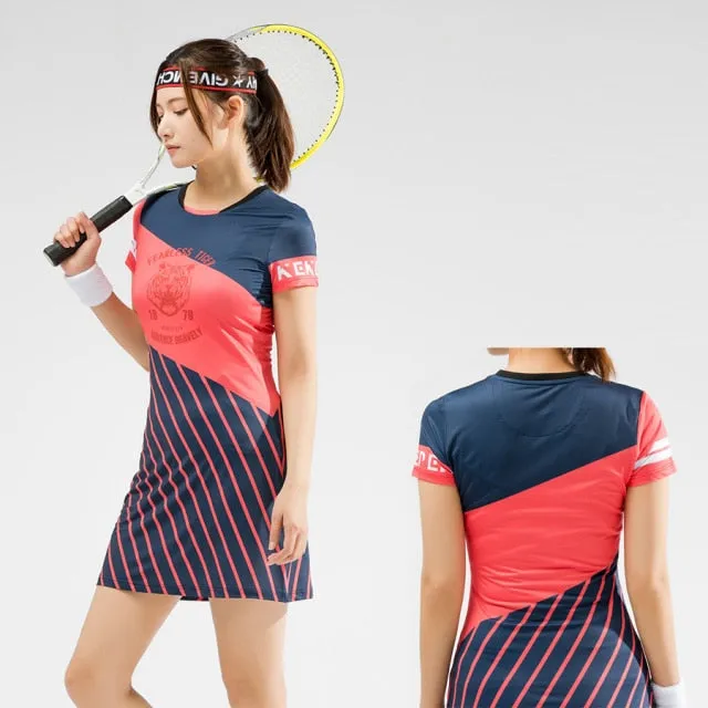 2 Piece Tennis badminton Table Tennis Squash Netball Women Girls Sports Dress With Shorts Gym workout Sportswear