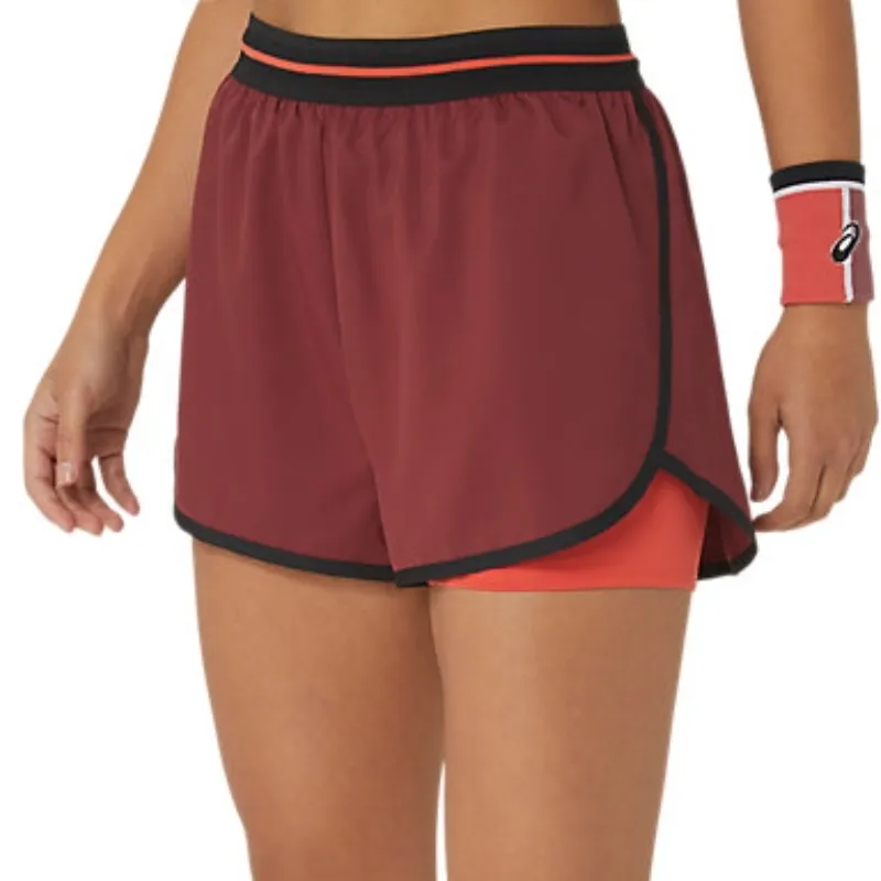 Asics Womens Match Short - Antique Red