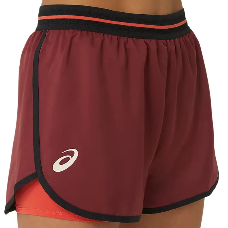 Asics Womens Match Short - Antique Red