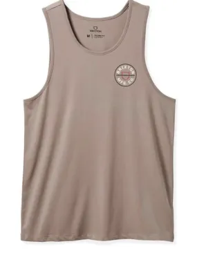 Brixton Crest Tank Top Cinder Grey/Off White