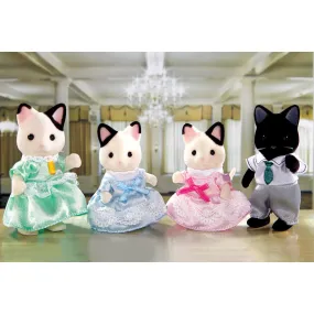 Calico Critters Tuxedo Cat Family