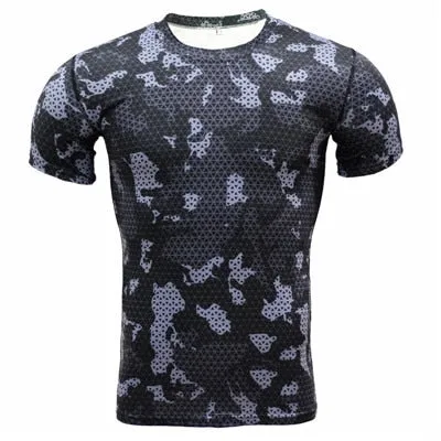 Camouflage Quick Dry Slim Fit Compression Tees