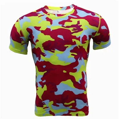 Camouflage Quick Dry Slim Fit Compression Tees