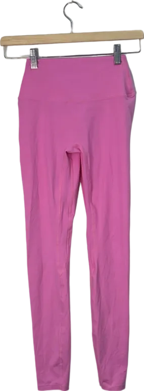 CSB Pink High-Waist Ruched Leggings Small