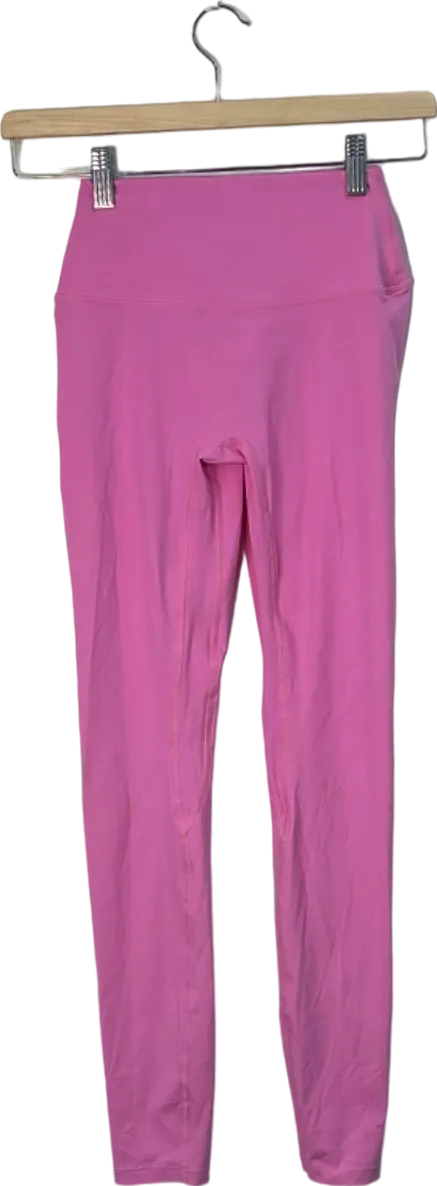 CSB Pink High-Waist Ruched Leggings Small