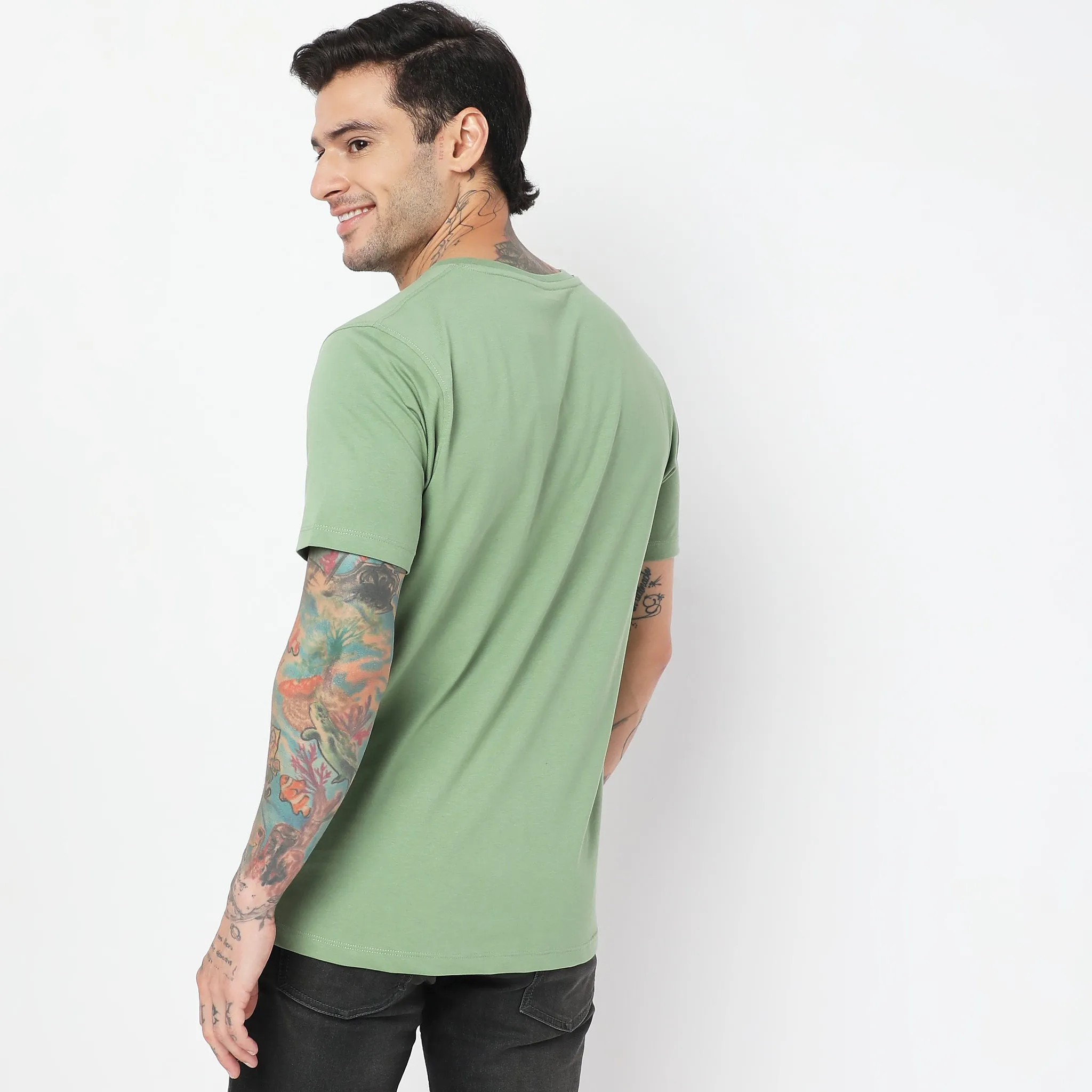 Double Dyed Crewᵘˣ Tees - Regular Fit - Must Have Essential Super Soft Handfeel & Quick Dry