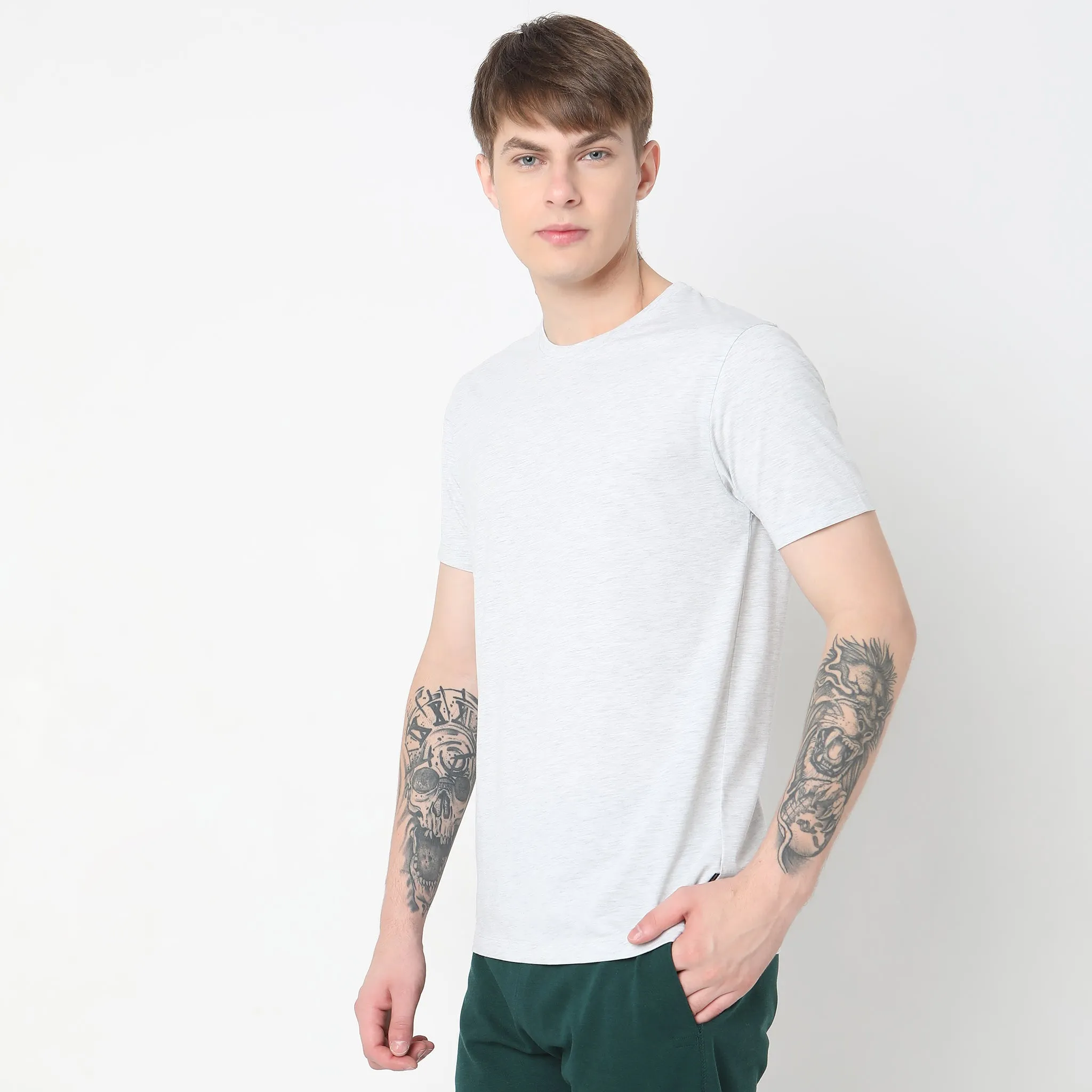 Double Dyed Crewᵘˣ Tees - Regular Fit - Must Have Essential Super Soft Handfeel & Quick Dry