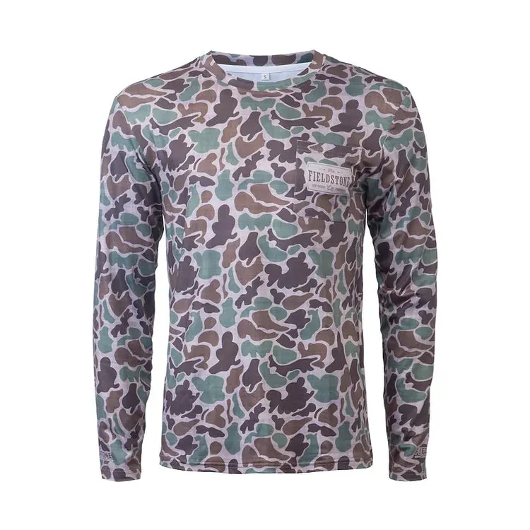 Dri-Fit Pocketed Long Sleeve Tee- Camo