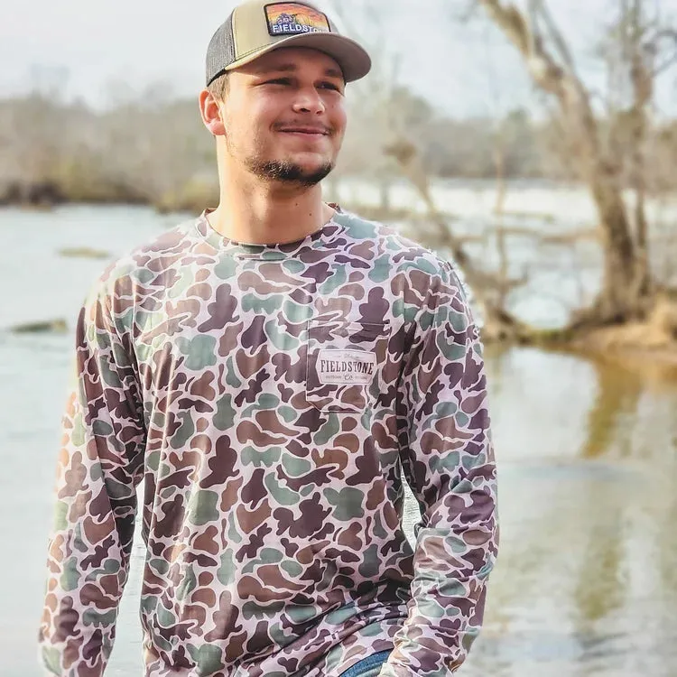 Dri-Fit Pocketed Long Sleeve Tee- Camo