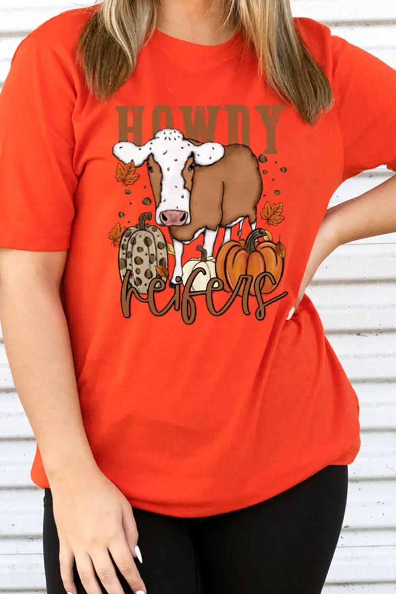 Fall Howdy Heifers Adult Soft-Tek Blend T-Shirt