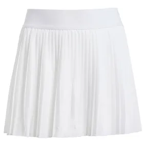 Girl`s Club Pleated Tennis Skort White