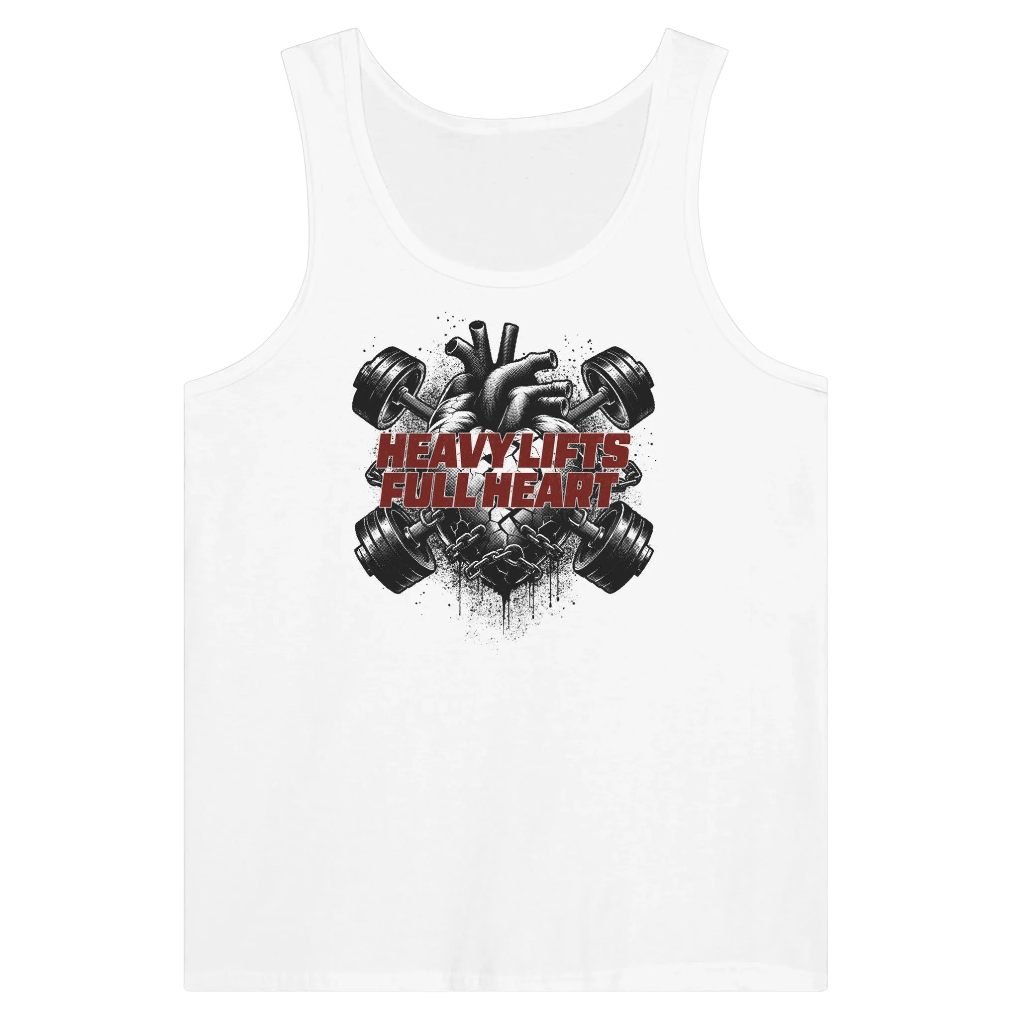 Heavy Lifts Full Heart Unisex Tank Top