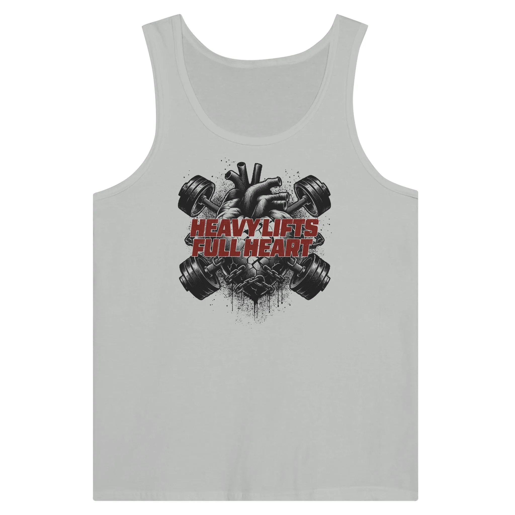 Heavy Lifts Full Heart Unisex Tank Top