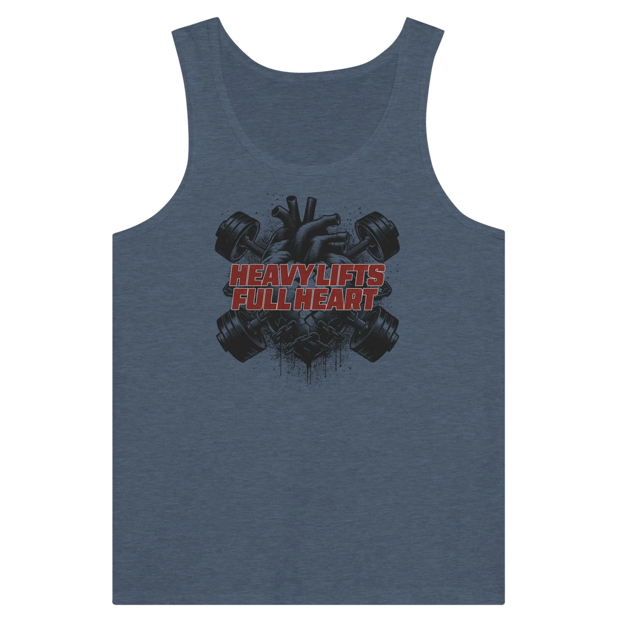 Heavy Lifts Full Heart Unisex Tank Top