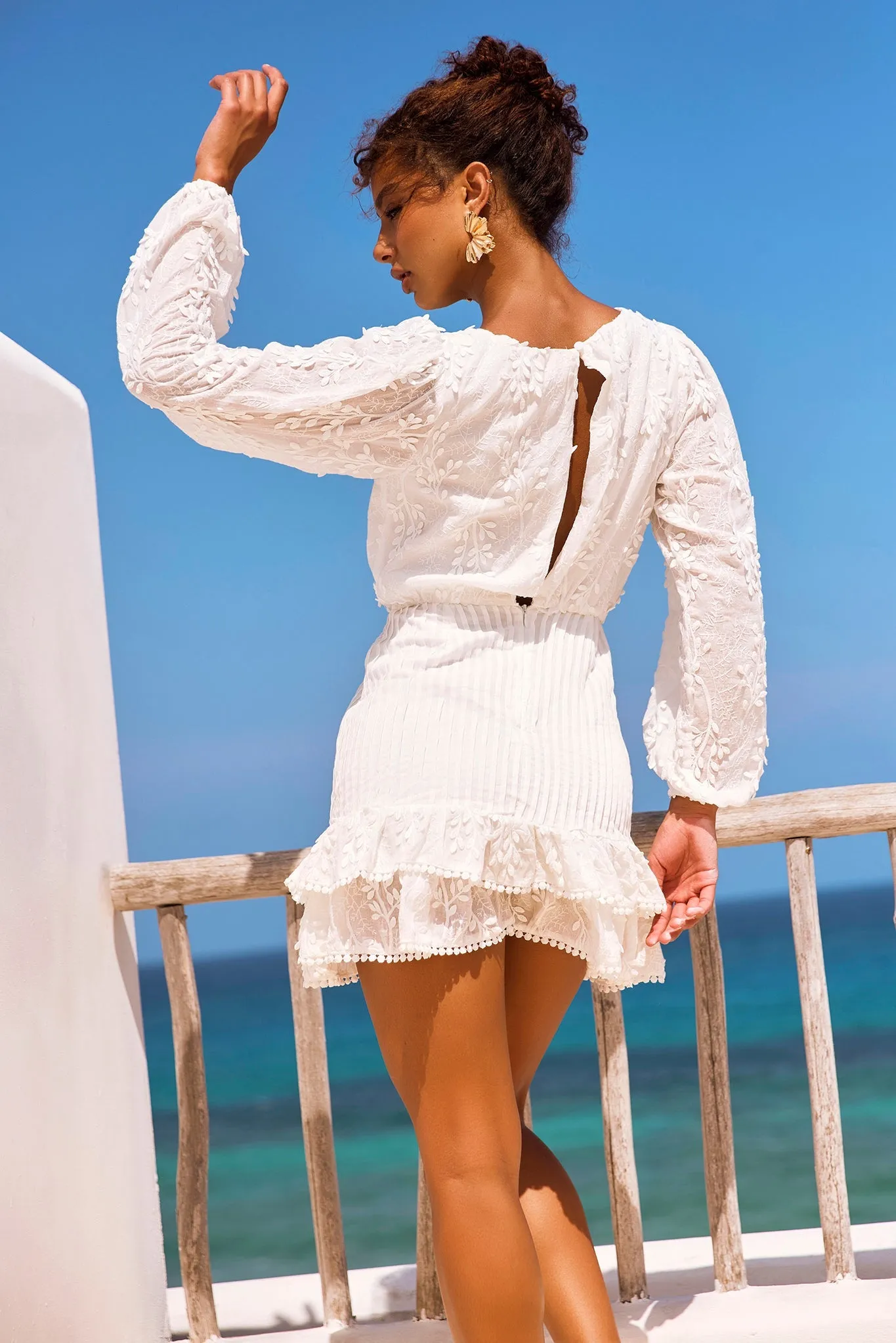 Heidi Mini Dress - White