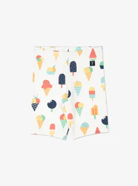 Ice Cream Print Kids Shorts