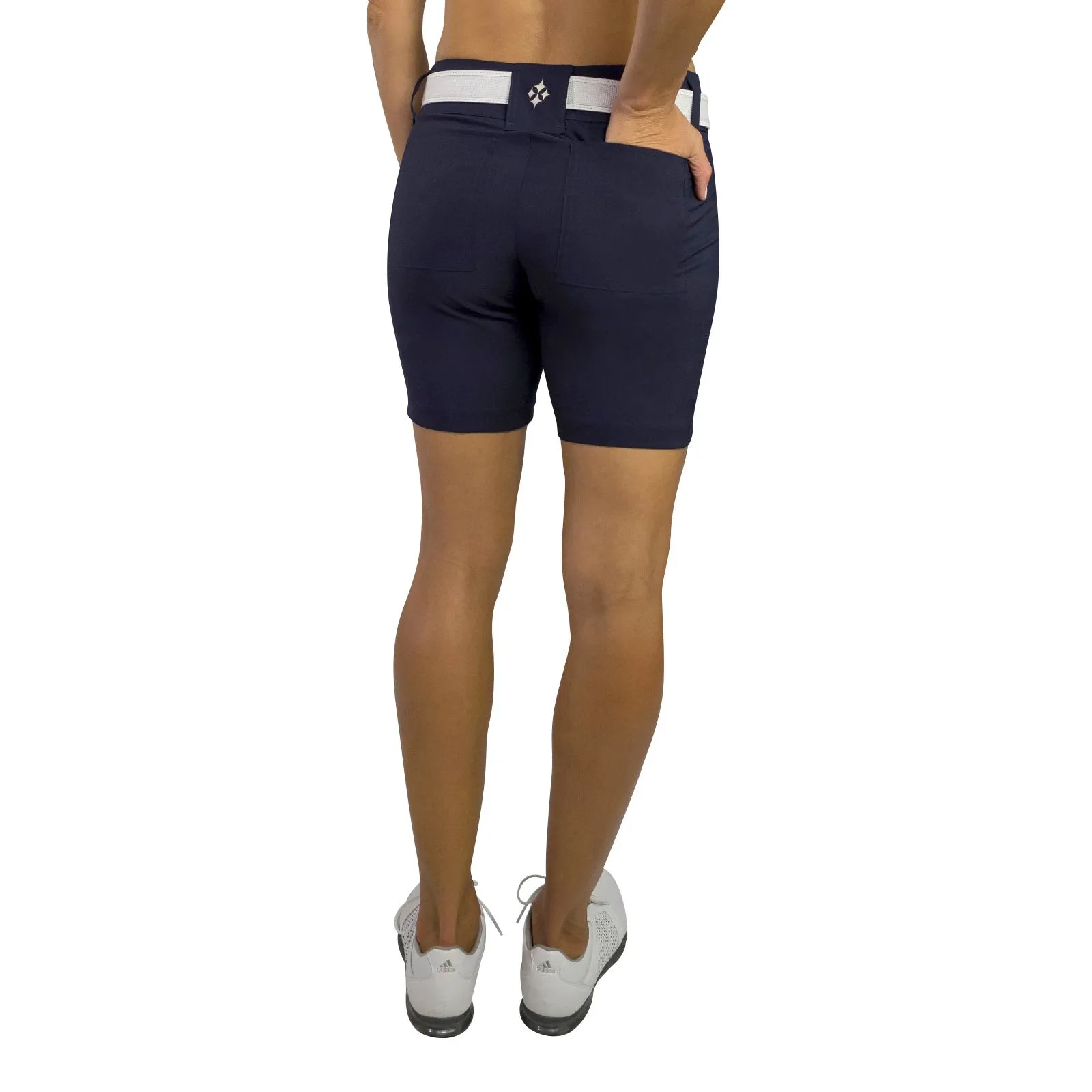 JoFit Belted 7.5 in Womens Golf Shorts