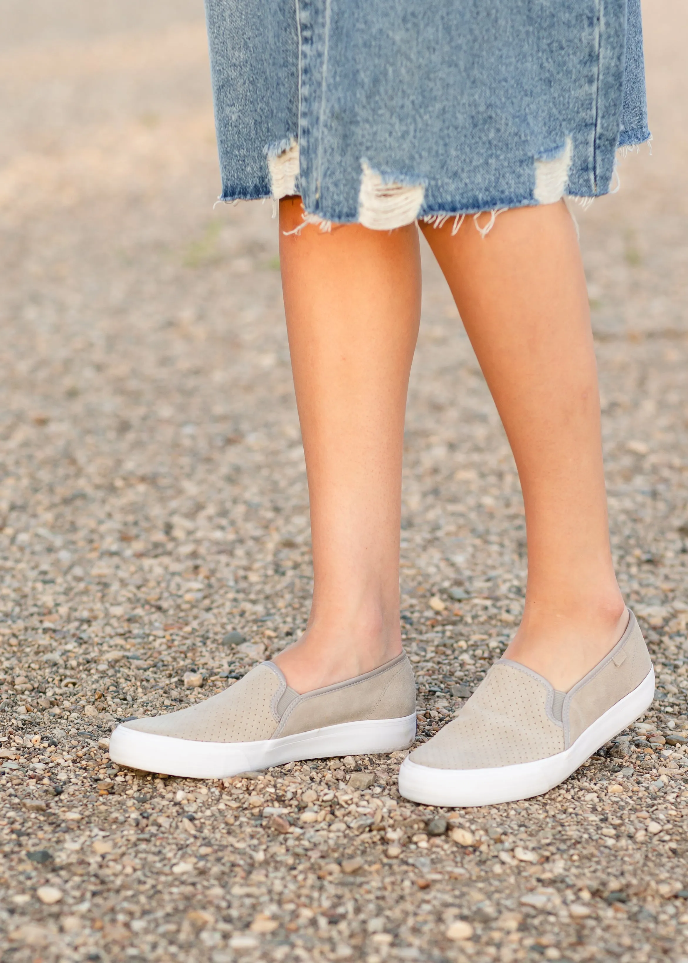 Keds Gray Suede Deck Shoes - FINAL SALE