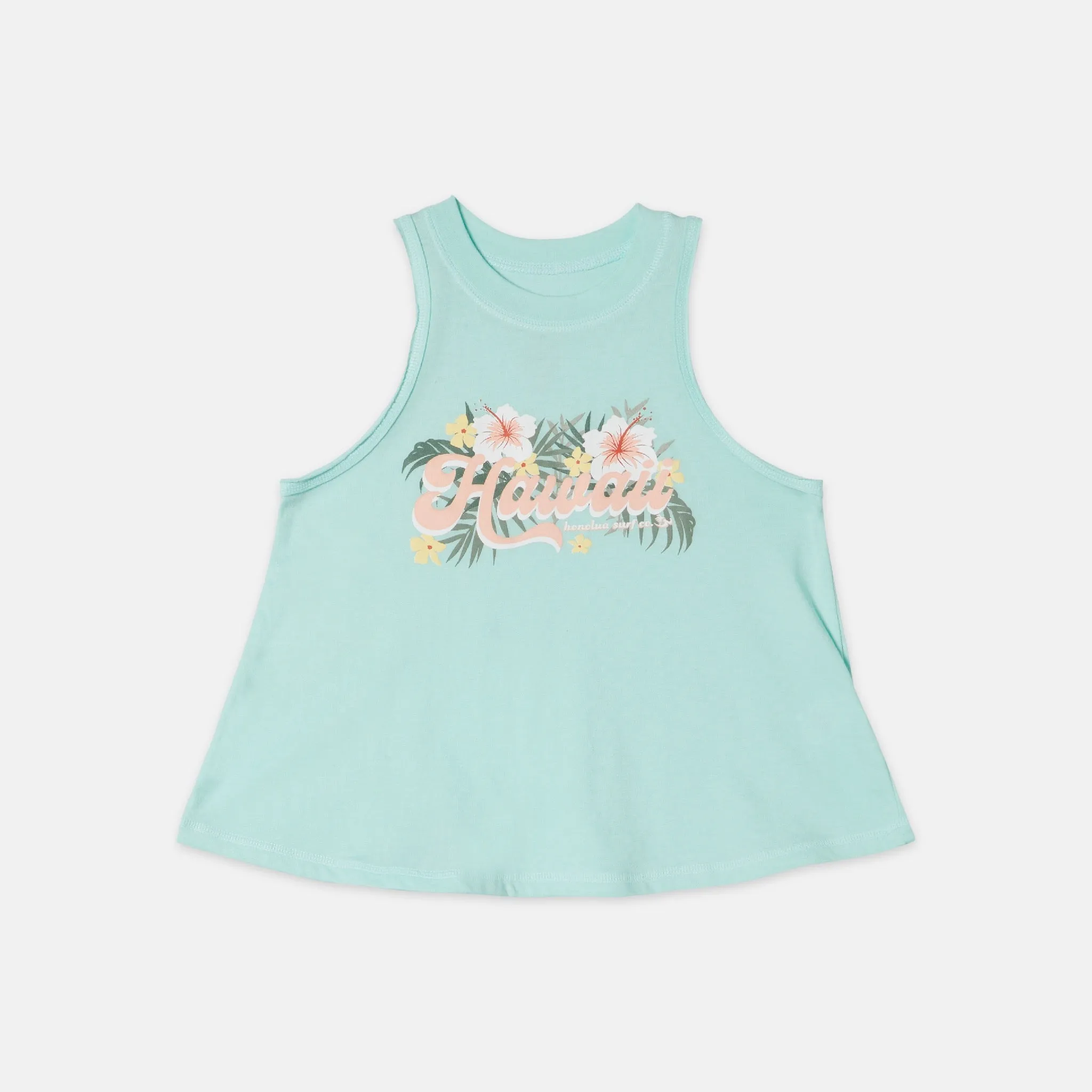 Kids Tropical Getaway Tank - Mint