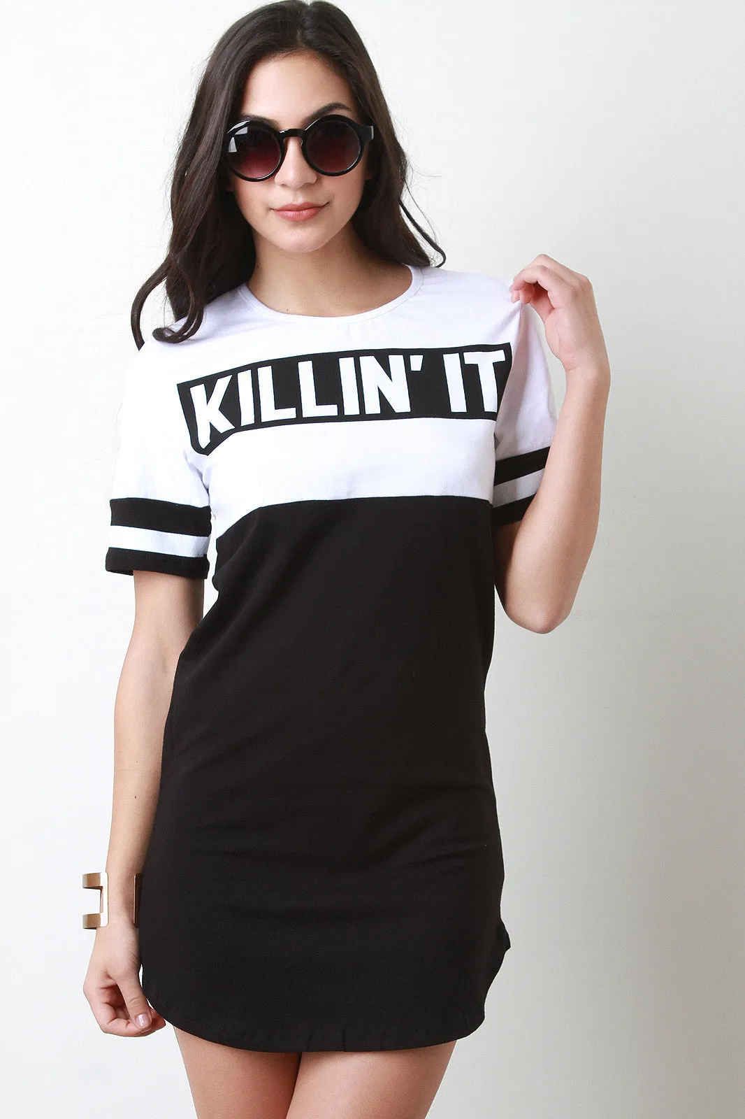 Killin It Sporty T-shirt Dress