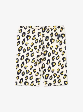 Leopard Print Kids Cycling shorts