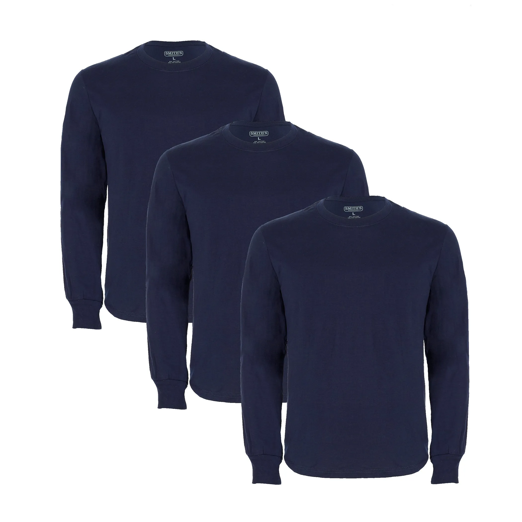 LONG SLEEVE QUICK DRY CREW NECK TEE 3-PACK