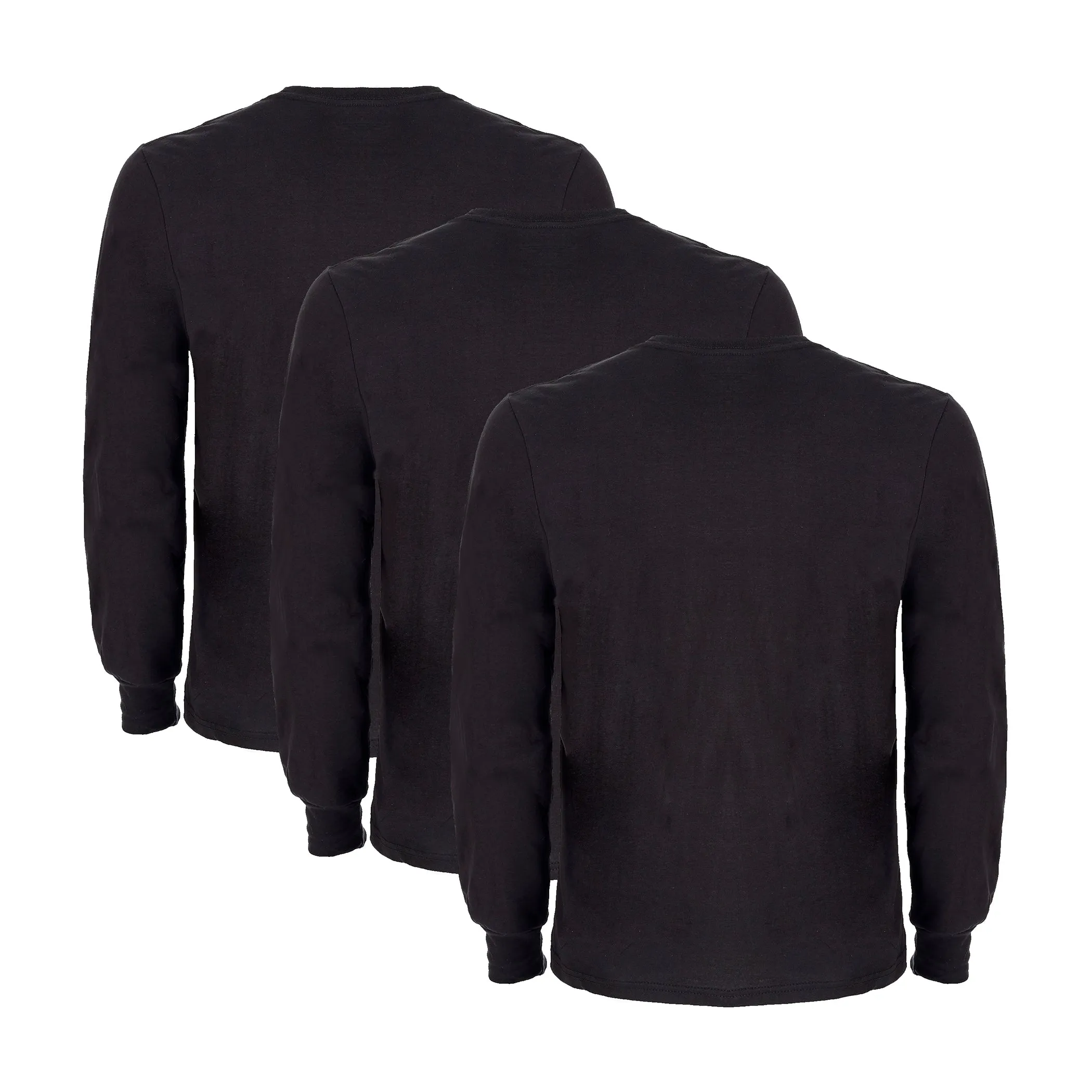 LONG SLEEVE QUICK DRY CREW NECK TEE 3-PACK