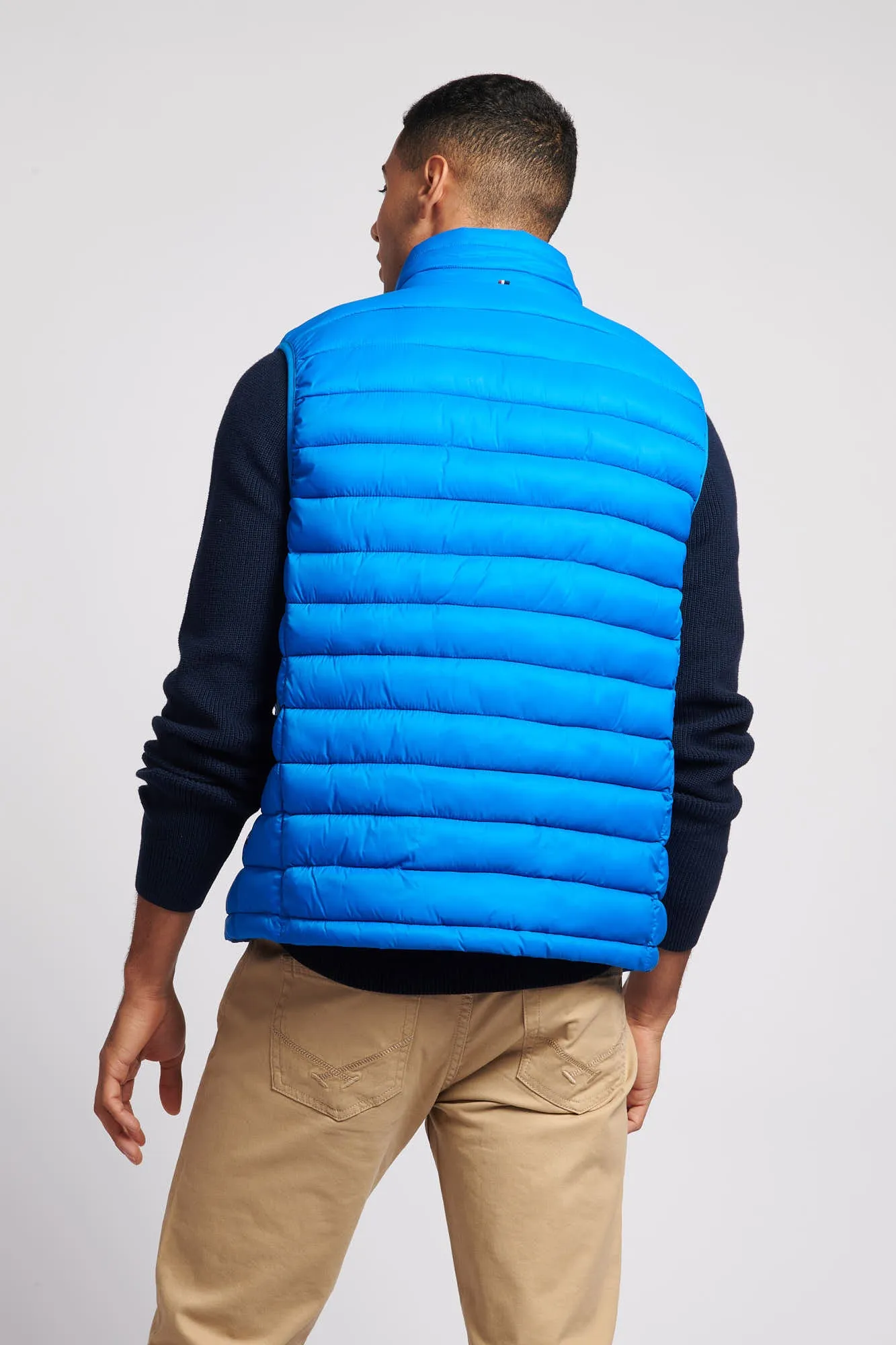 Mens Bellow Gilet in Directoire Blue