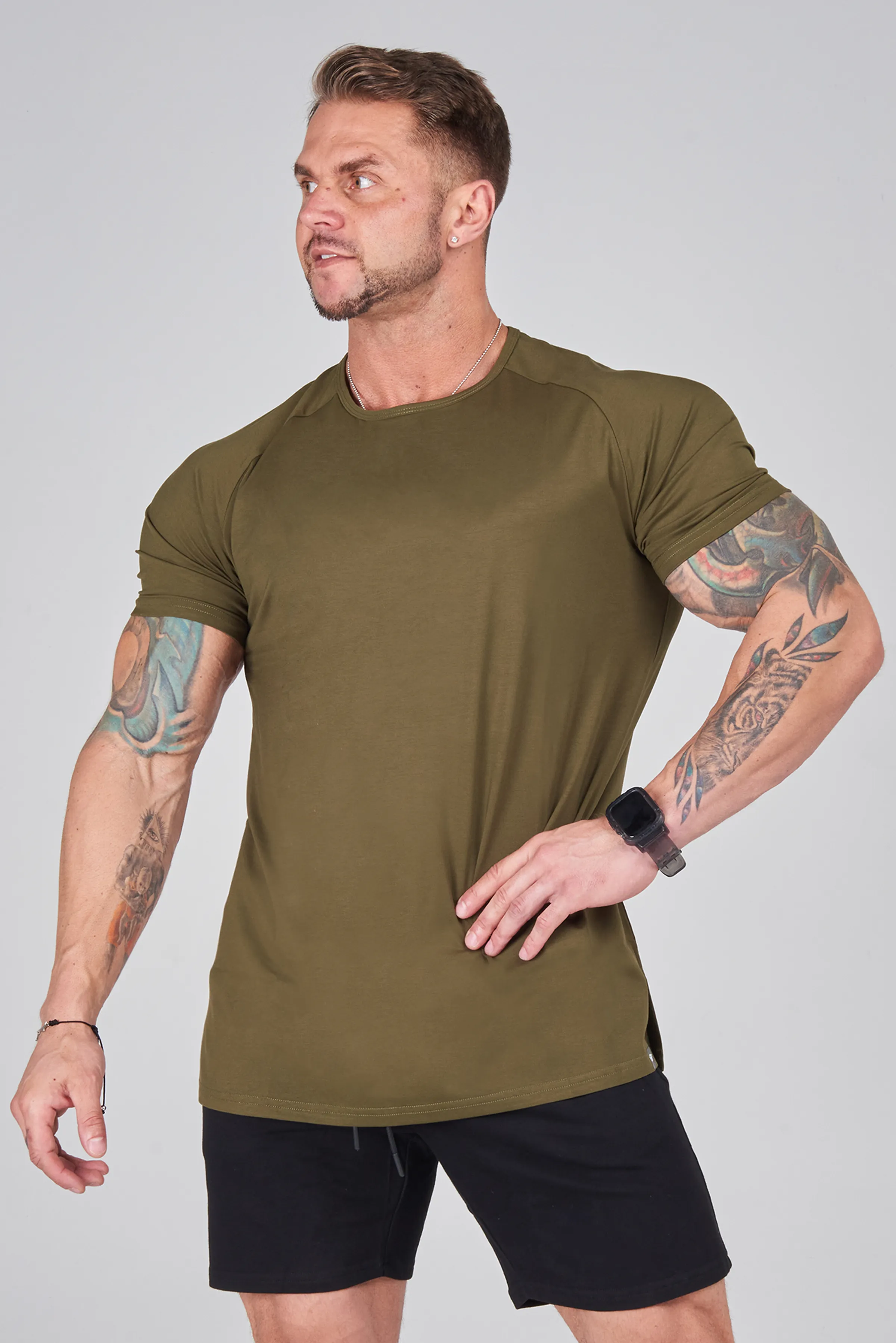 Modal Core T-Shirt  - Olive - [Unbranded]