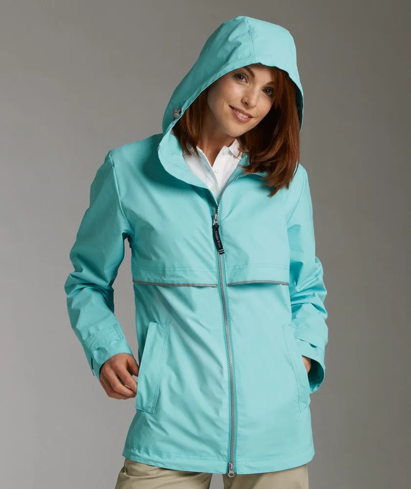 Monogrammed Rain Jacket New England Style Lots Of Colors