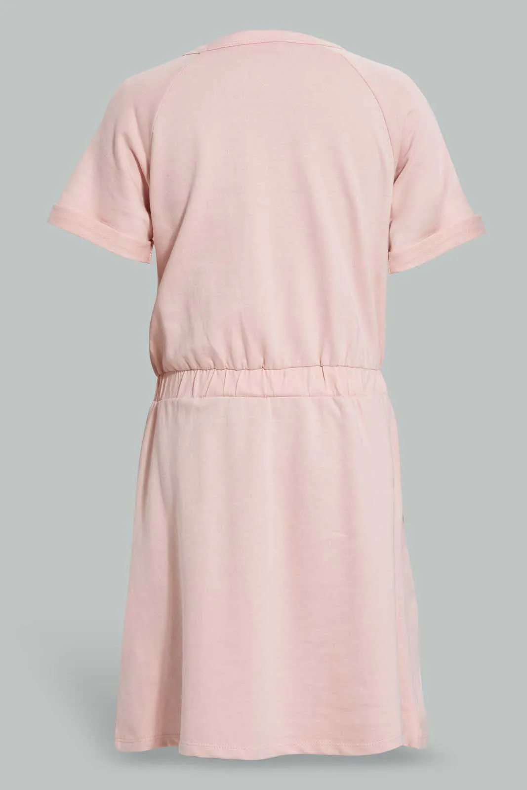 Pink Awesome Sporty Dress For Senior Girls