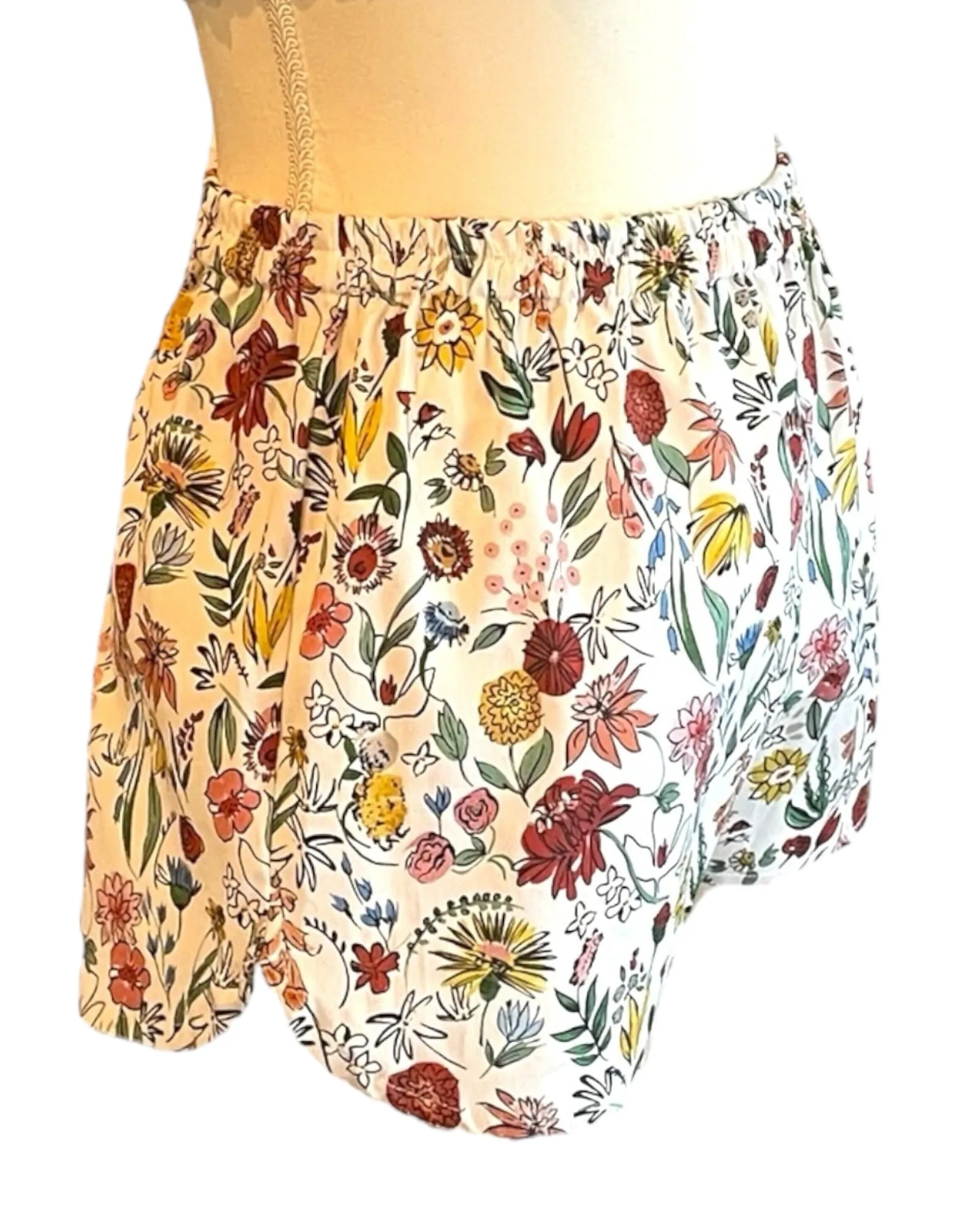 Playa Shorts, Garden Party Print Cotton Faille