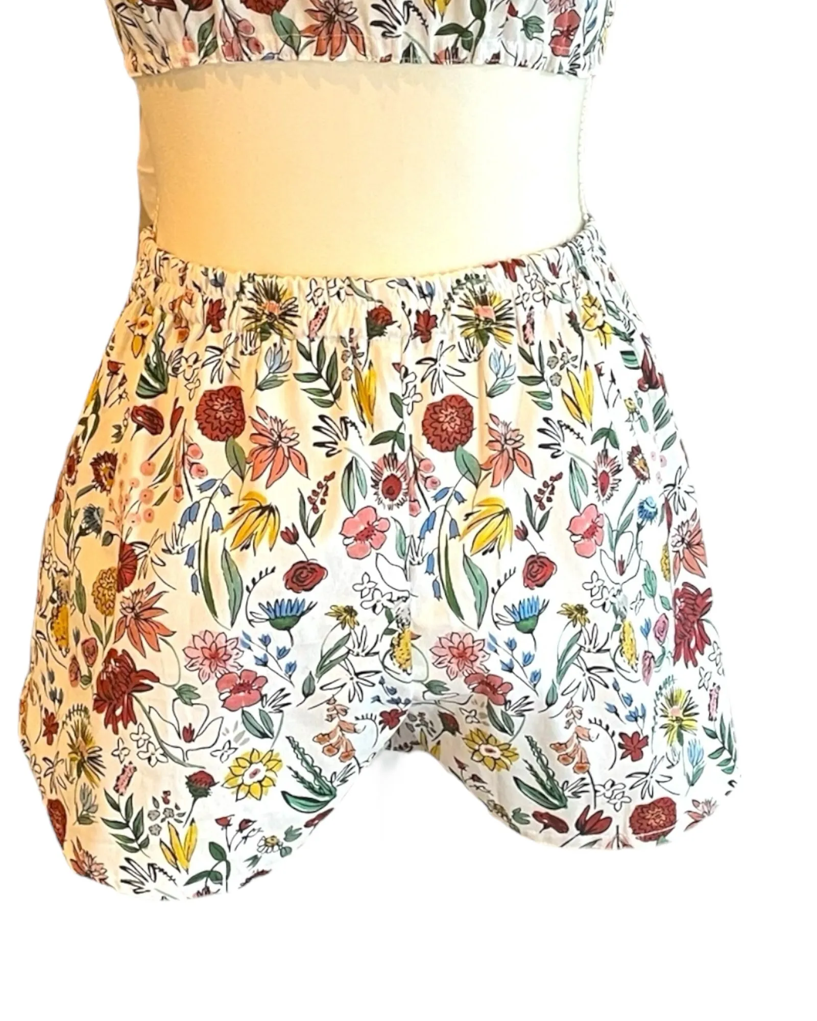 Playa Shorts, Garden Party Print Cotton Faille