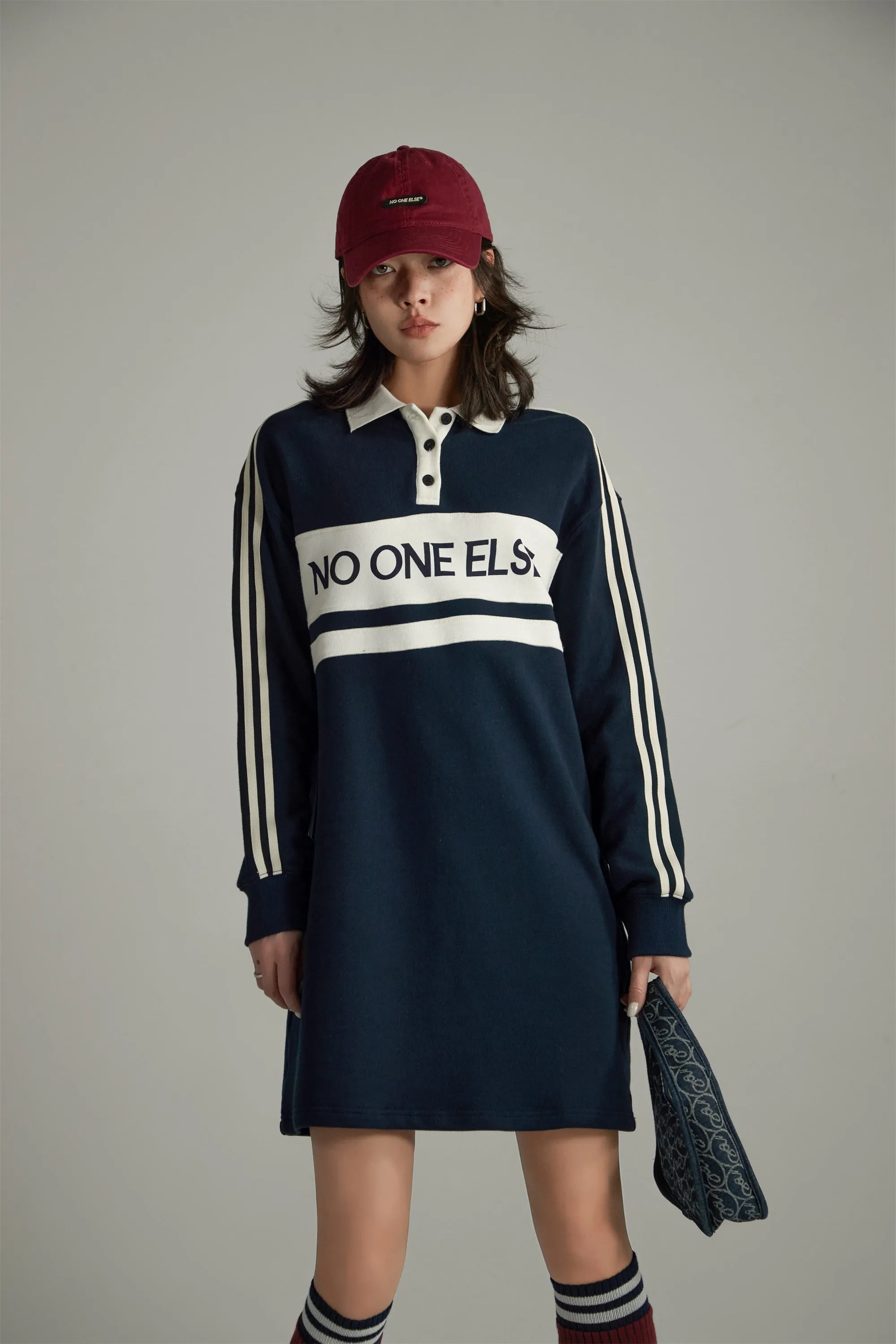 Polo Neck Sporty Dress