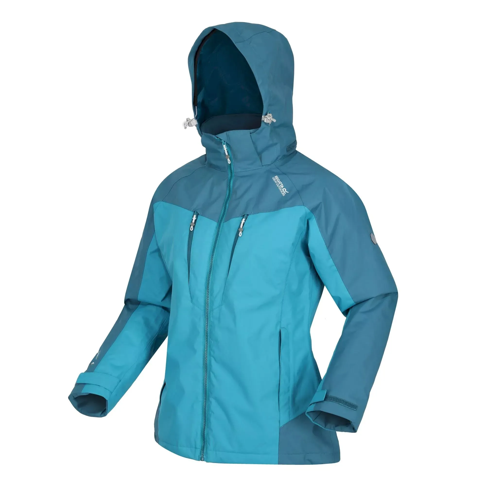 Regatta Ladies Winter Calderdale Waterproof Jacket  | Pagoda Blue Dragonfly