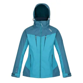 Regatta Ladies Winter Calderdale Waterproof Jacket  | Pagoda Blue Dragonfly