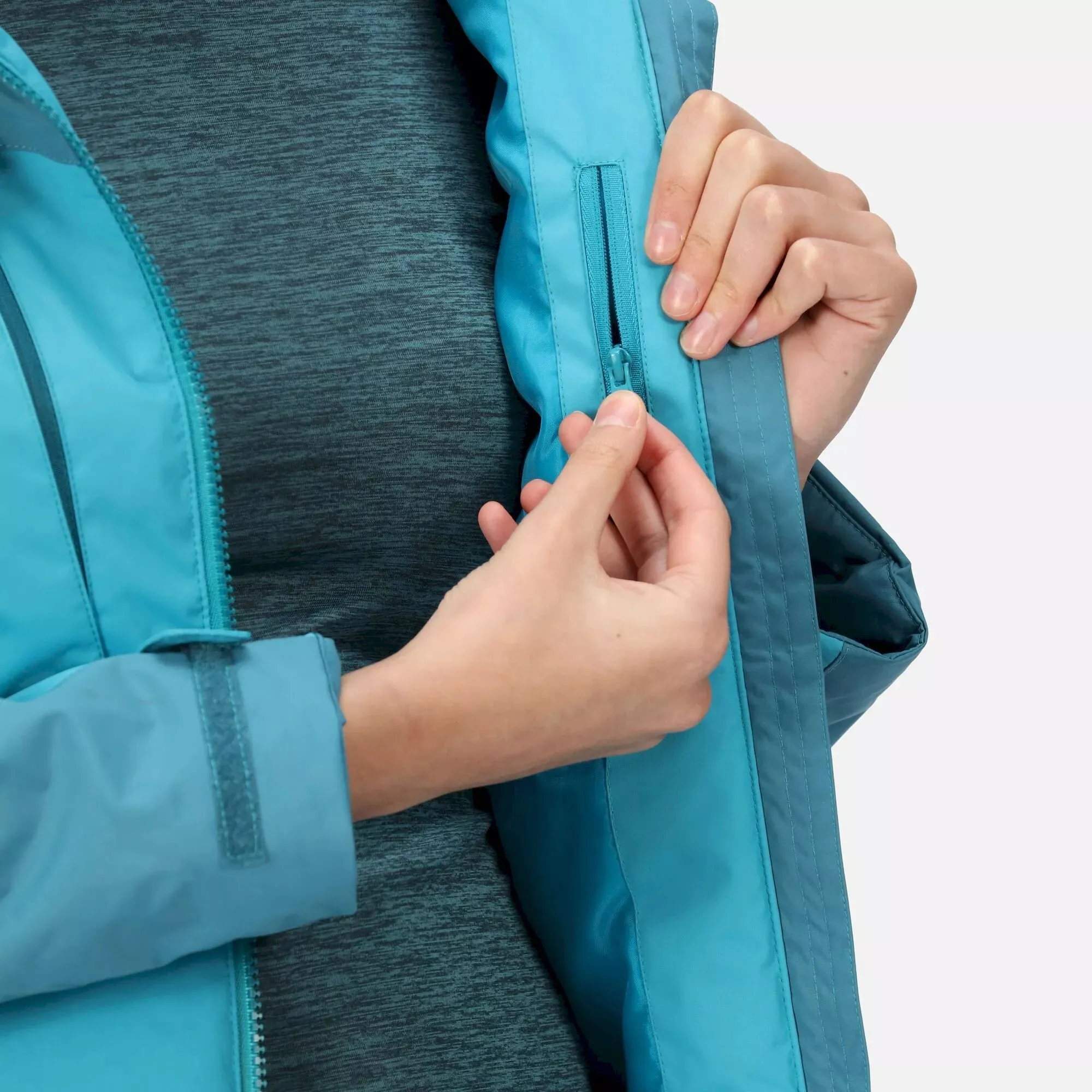 Regatta Ladies Winter Calderdale Waterproof Jacket  | Pagoda Blue Dragonfly