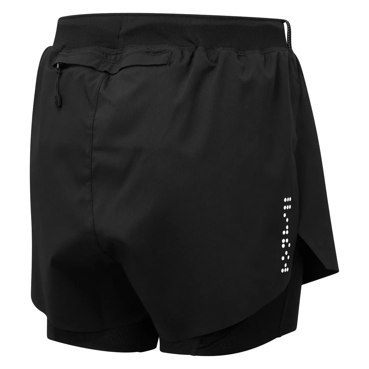 Ronhill Tech Distance Twin Short (Womens) - All Black