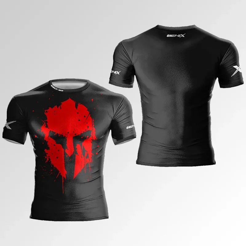 Spartan Warrior Helmet Shirt Premium Quick Dry Compression Shirt