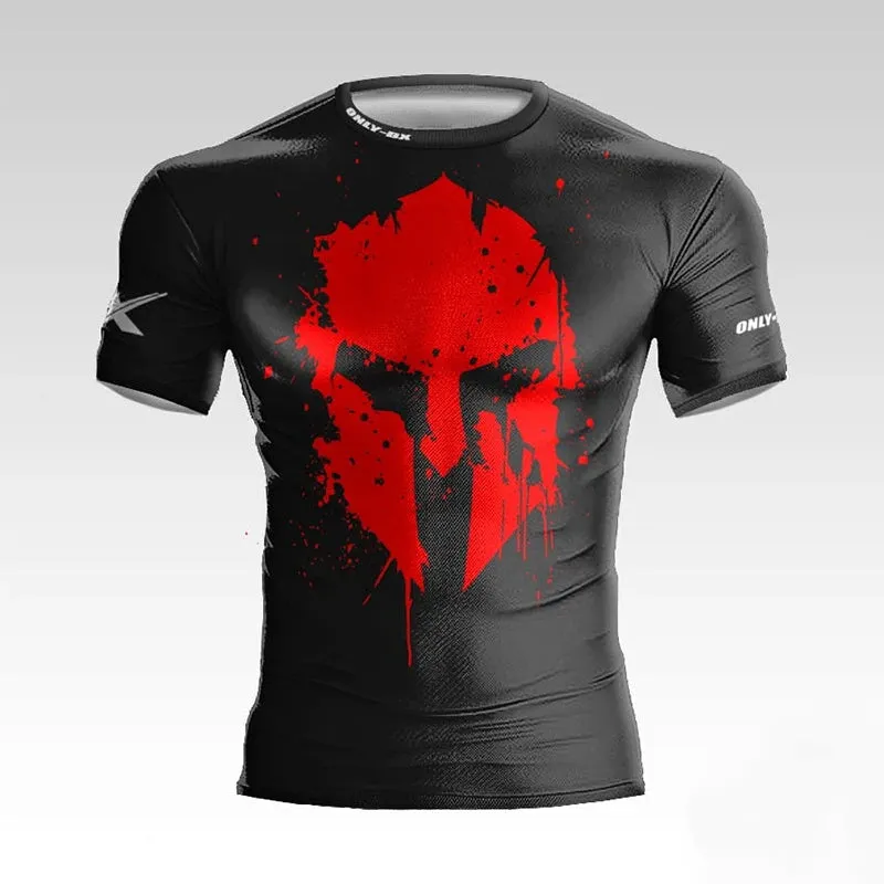 Spartan Warrior Helmet Shirt Premium Quick Dry Compression Shirt