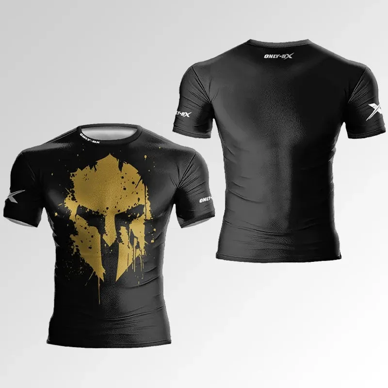 Spartan Warrior Helmet Shirt Premium Quick Dry Compression Shirt