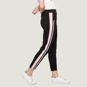 Stripe Jogger Black