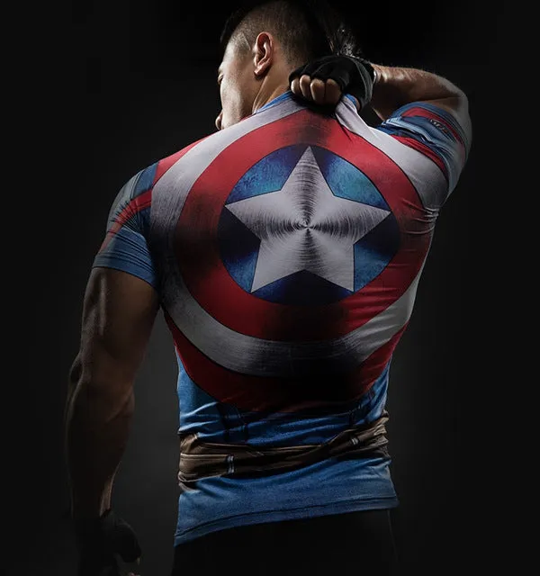 T Shirt man Captain America 01