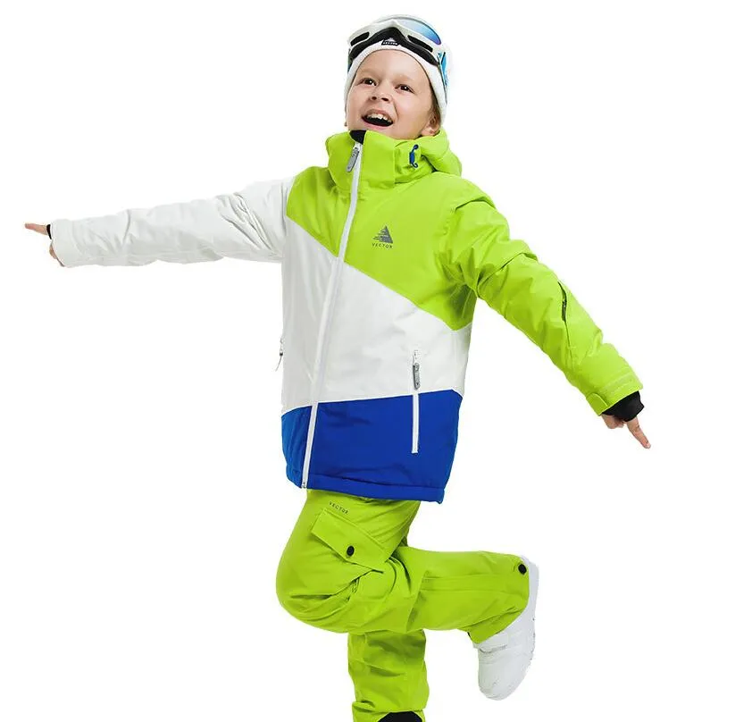 VECTOR Windproof Performance Snowboard Ski Jacket For Boys