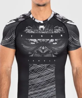 Venum-05077-108 Gorilla Jungle Short-Sleeve Rashguard Compression T-shirt M-L Black White