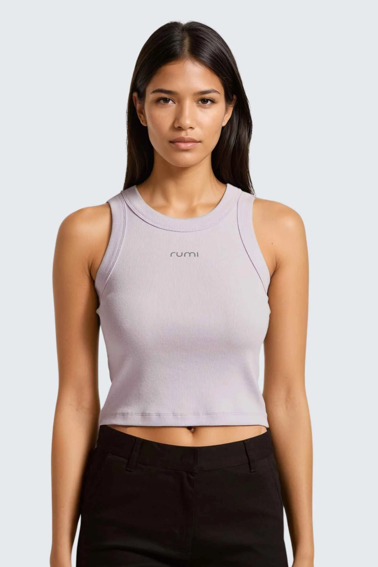 W MoonRib Cropped Tank - Orchid