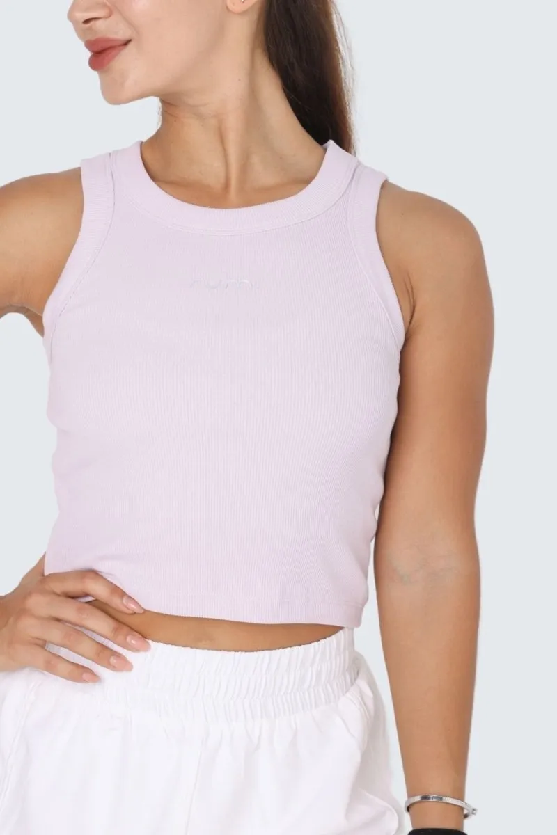 W MoonRib Cropped Tank - Orchid