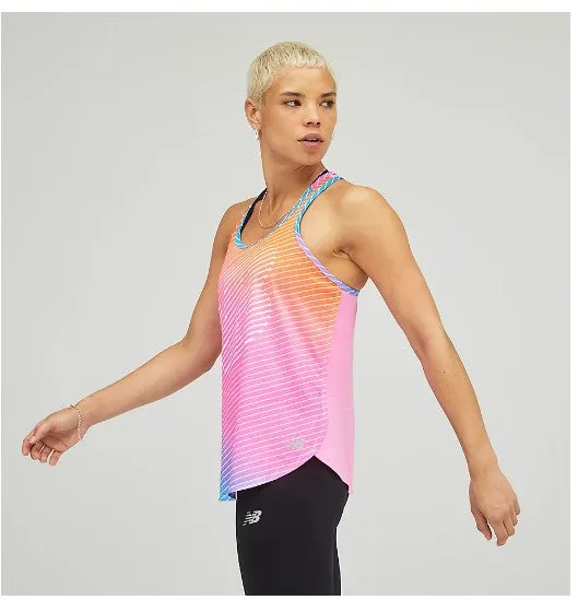 W New Balance Printed Accelerate Tank