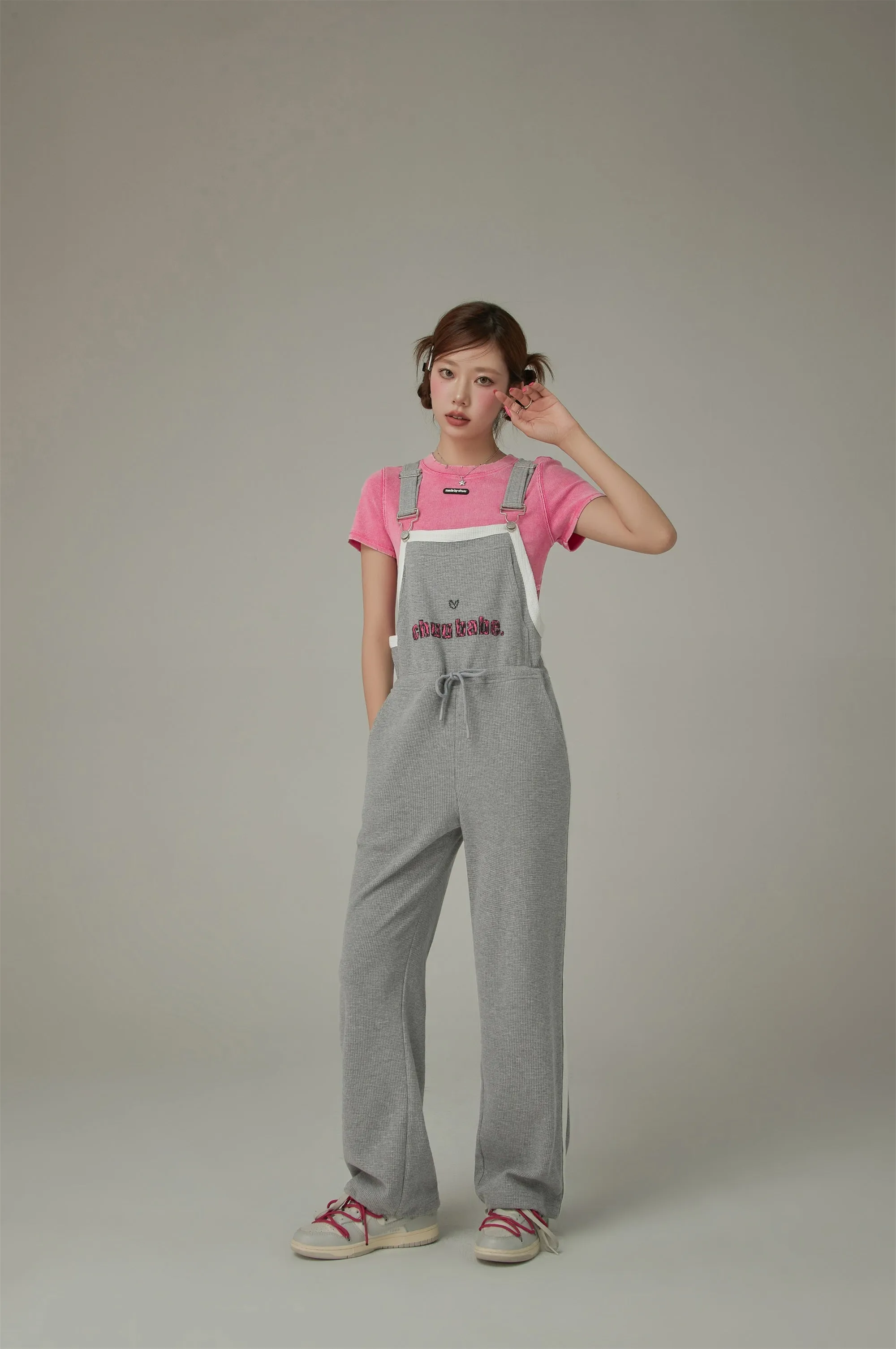 Waffle Logo String Sporty Overalls