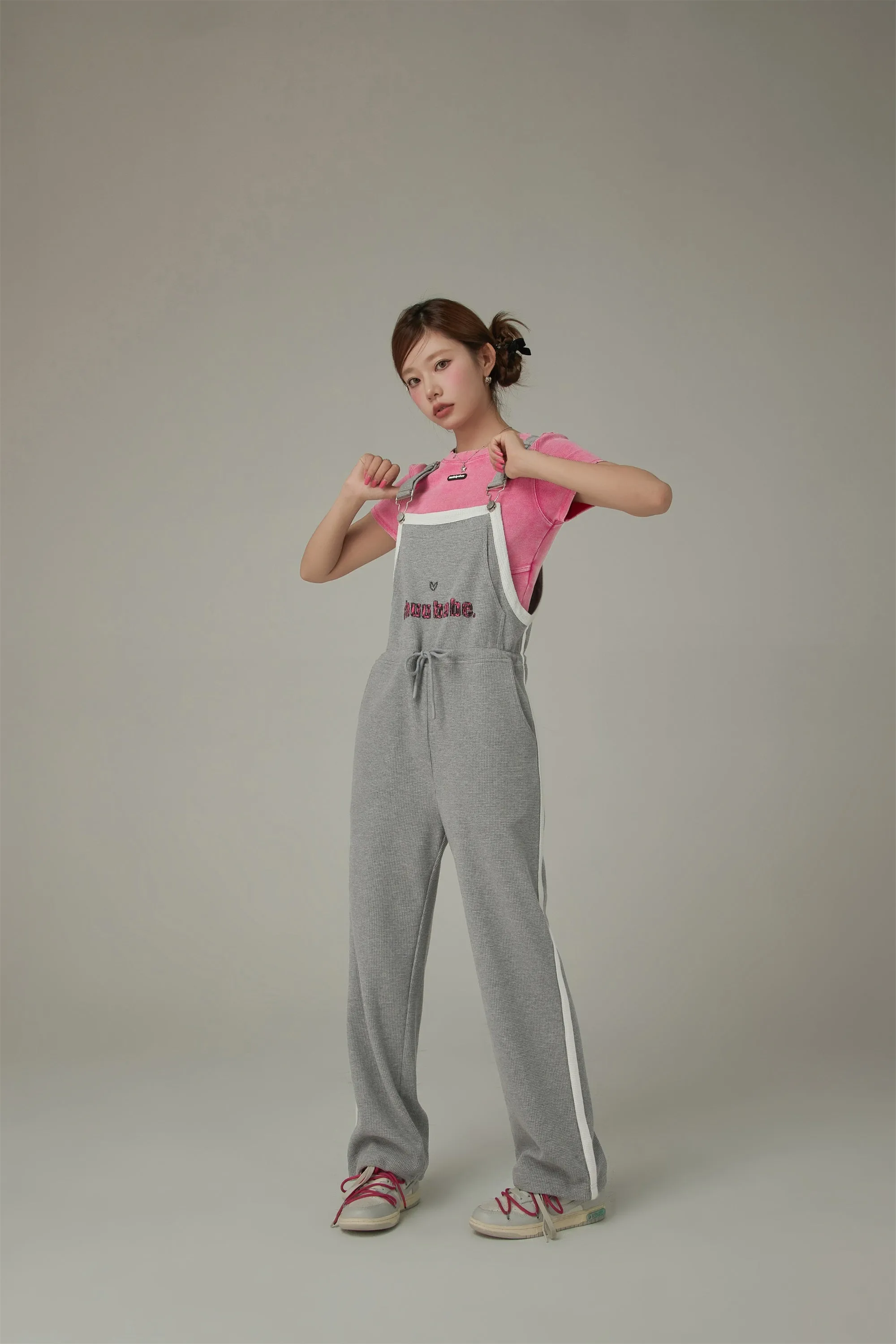 Waffle Logo String Sporty Overalls